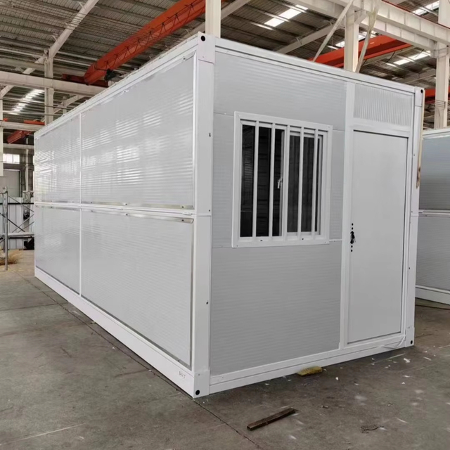 20ft Portable Steel Shipping Container House Modular Folding Prefab Storage Easy Assembly for Office or Hotel Use