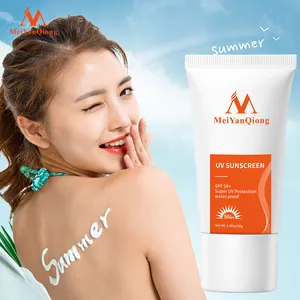 MeiYanQiong यूवी सनस्क्रीन SPF50 + सूरज Creen निजी लेबल Whitening तेल नियंत्रण मॉइस्चराइजिंग सनस्क्रीन लोशन