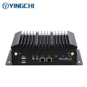 Fabricants de pc industriels sans ventilateur i7 10510U i5 10210U i3 10110U Win10/11 Linux 4k HD display 8 * USB Low power mini Chassis