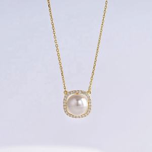 สร้อยคอไข่มุกเงินแท้ 925 ชุบทองคำขาว สไตล์วินเทจเรียบง่าย สำหรับเจ้าสาว ของขวัญขายส่ง ราคาโรงงาน - Product Image 5