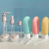 Lot de 11 flacons de voyage rechargeables portables en silicone, outils de sous-embouteillage, contenants pour liquides, vaporisateurs, lotions, shampoings, gels douche, parfums