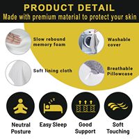 Oreiller de soutien pour l'alignement des jambes en mousse à mémoire de forme souple professionnel Entre les jambes Oreiller d'élévation du genou en PU pour dormir Soulagement de la douleur aux jambes
