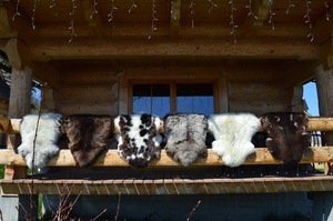 Thảm da cừu màu tự nhiên. Da Cừu tuyệt vời. Da cừu da. Thảm da cừu. Thảm, thảm hygge - Product Image 2