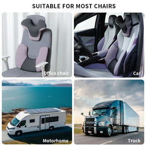 Nuevo Diseño, Soporte Multifuncional para el Cuello, Reposacabezas para <span class=keywords><strong>Asiento</strong></span> de Coche, Almohada de Espuma Viscoelástica, Soporte <span class=keywords><strong>Lumbar</strong></span> Ergonómico, Cojín para <span class=keywords><strong>Respaldo</strong></span> - Product Image 6