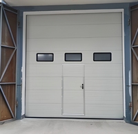 Porte de garage sectionnelle moderne, porte électrique à levage, porte coulissante industrielle antivol, adaptée aux usines, entrepôts, villas et maisons