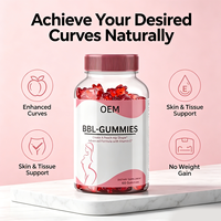 Gummies BBL Formule Naturelle avec Vitamine E pour le Soutien de la Forme des Hanches Pêche