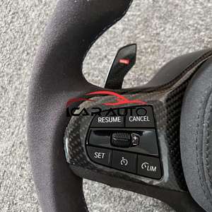 Volante de Cuero Perforado de Fibra de Carbono Personalizado para <span class=keywords><strong>BMW</strong></span> Serie G LCI G20 G30 G21 G22 G23 320i 325i 330i 2019 2020 2023 - Product Image 4