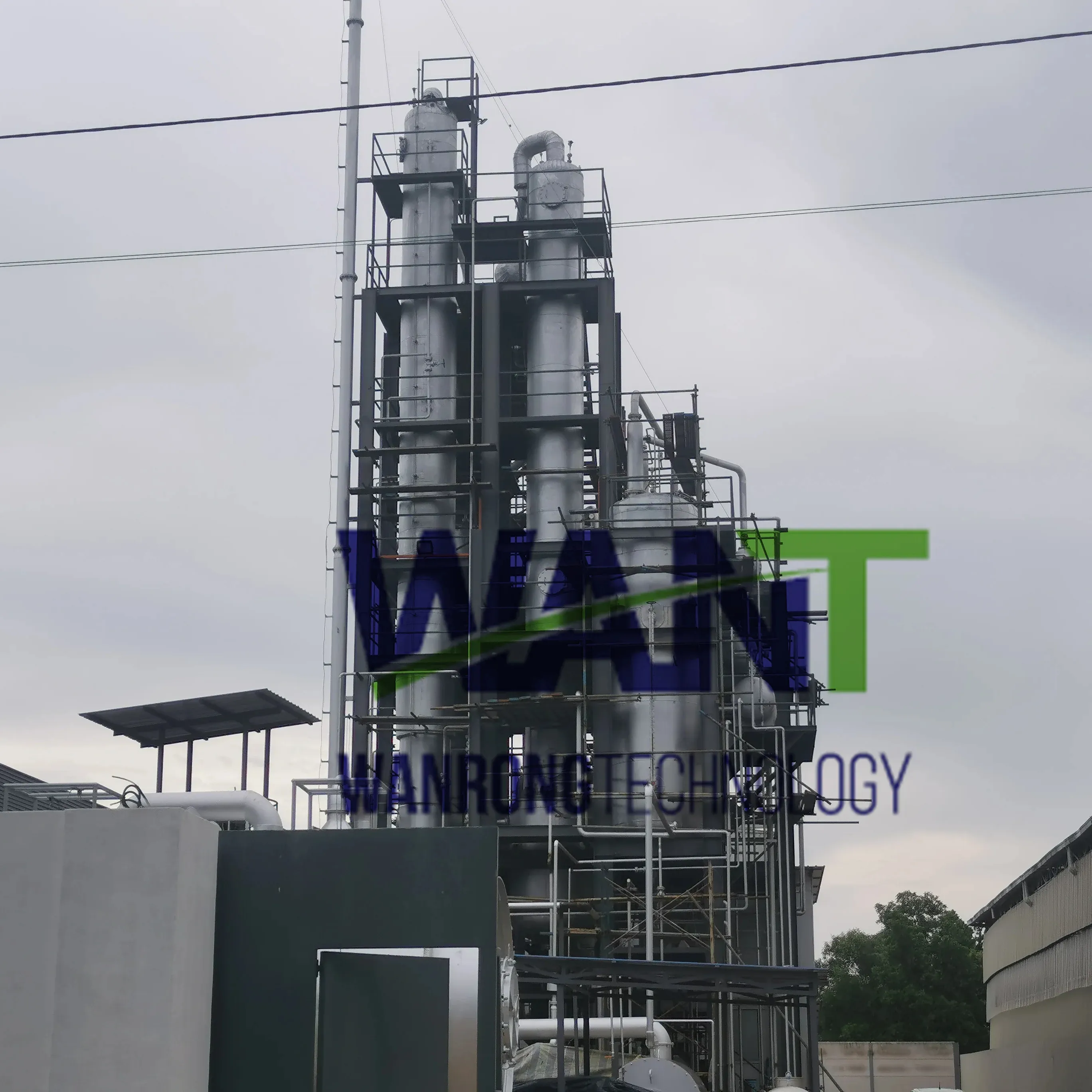 Wanrong特許製品廃エンジンオイル中古オイルリサイクルディーゼルおよびベースオイル蒸留装置