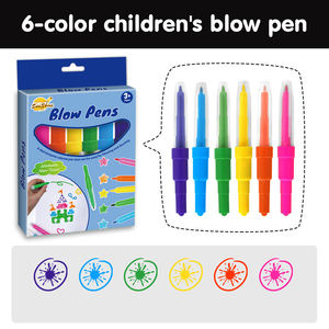 Spidol transisi 6 warna pena Airbrush gambar kreatif tiupan untuk anak-anak - Product Image 4