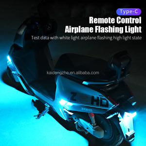 Luz de Rock RGB <span class=keywords><strong>LED</strong></span> Recarregável Kaidengzhe 11SMD para Avião e Moto com Controle Remoto, Iluminação Externa, Carregamento Tipo-C, Modificada - Product Image 2