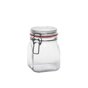EmSy Drahtbügelglas quadratisch 900 ml mit Anillo 65x90mm - Product Image 1