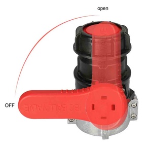 Vanne à boisseau sphérique à filetage grossier 62/75 mm vers sortie filetage grossier 60 mm pour connecteur de citerne IBC, vanne de raccordement pour réservoir IBC, adaptateur de réservoir d'eau usée IBC - Product Image 5