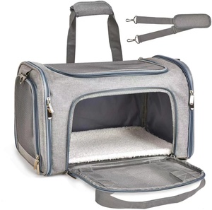 Sac à main portable et sac <span class=keywords><strong>de</strong></span> <span class=keywords><strong>transport</strong></span> pour animaux <span class=keywords><strong>de</strong></span> compagnie pour chats et chiens, grande capacité, respirant, adapté aux voitures et aux compagnies aériennes - Product Image 4