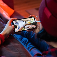 Meilleure Vente Manchon de Doigt en Fibre de Carbone pour Jeu Mobile, Professionnel, Respirant et Anti-Transpiration, pour Écran Tactile