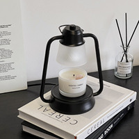 Lampe chauffe-bougie parfumée de style moderne, lanterne à bougie, lampe de bureau d'intérieur, diffuseur d'arômes, brûleur de cire fondue