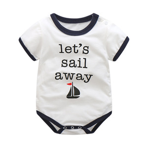 Conjunto de ropa de una pieza <span class=keywords><strong>para</strong></span> niños al por mayor de fabricante de ropa de bebé mono estampado de algodón personalizado completo unisex - Product Image 6