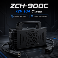 Chargeur de batterie au lithium ZCH-900C 72V, sortie 84V 10A pour moto électrique, VTT, vélo électrique, batterie de vélo tout-terrain