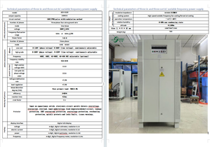 Alimentation triphasée Sndzjx 100KVA 400Hz pour moteur <span class=keywords><strong>de</strong></span> climatiseur à bord des navires pour les applications <span class=keywords><strong>de</strong></span> compresseur industriel domestique - Product Image 3