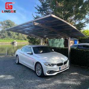 Abri de voiture arqué <span class=keywords><strong>en</strong></span> aluminium, résistant aux intempéries, pour garage/voiture, auvent durable <span class=keywords><strong>en</strong></span> polycarbonate ignifuge pour stationnement de voiture/terrasse, robuste - Product Image 2