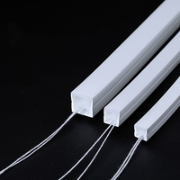 Bande de Led Diffuseur de Profil en Silicone Bandes Lumineuses Néon en Silicone Bande de Led Éclairage d'Entrée avec Silicone