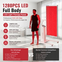 Cama de Terapia de Luz Roja de Alta Irradiancia con 1280 LED de 260mW/cm² para Recuperación Deportiva y Reparación Muscular