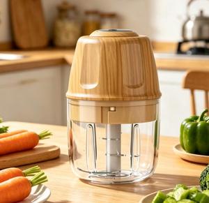 Mini Picadora de Alimentos Recargable, Picadora de Ajo Eléctrica Inalámbrica USB, Procesador de Alimentos Pequeño y Portátil para Comida de Bebé, Cocina y Camping - Product Image 1