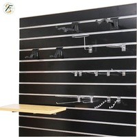 Panneau mural à lattes en MDF à fente de 1220*2440*18mm pour support de stockage