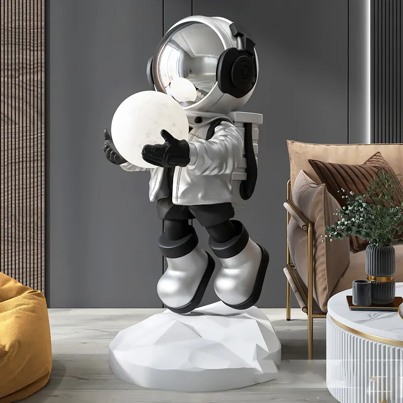 Worthbuy — figurine d'astronaute, en fibre de verre FRP, décoration pour le nouvel an