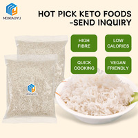 Hot Selling Low Calorie Customized Instant Shirataki Rice Diabetic Food Dry Konjac Rice