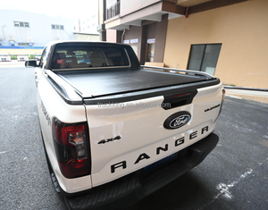 Dikker Aluminium Intrekbare Handmatige Tonneau Hoes Voor <span class=keywords><strong>Ford</strong></span> Wildtrak <span class=keywords><strong>Ranger</strong></span> Roll Top Platte Binnenroldeksels - Product Image 2