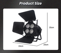 Projecteur professionnel à tête mobile DMX 4 yeux, éclairage de scène LED RGBW avec technologie COB pour événements et fêtes