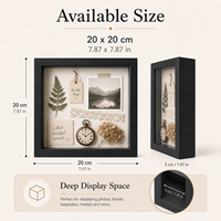 Marco de Fotos Hepbum de MDF con Efecto Sombra, Marco de Exhibición Personalizado de Múltiples Tamaños para Pared o Mesa, Decoración del Hogar, Venta al por Mayor, Fabricante OEM ODM