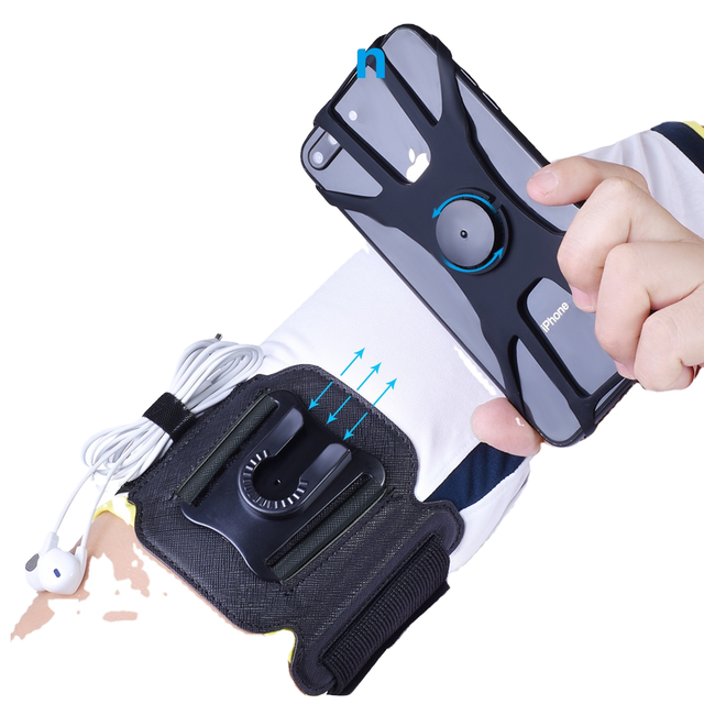 Hot Sale Detachable Sports Armband with 360 Rotation Universal Phone Holder for Jogging Running & Hiking Mobile Phone Bag