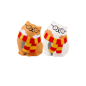 Cartoon <b>Cat</b> With Scarf Soft <b>Plush</b> Toy Promotional Gift Item - Product Image 1