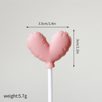 Décorations de gâteaux pour la Saint-Valentin, ours rose et bleu, décorations de gâteaux en forme de cœur, décorations de fête prénatale, fournitures de décoration de gâteaux