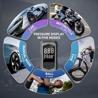 Compresseur d'air portable ABS pour gonflage de pneus, 150 PSI, manomètre numérique, arrêt automatique, gonflage rapide pour