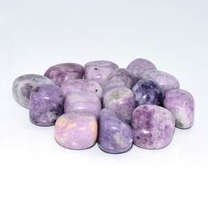 Pietre preziose all'ingrosso 20-30mm di <span class=keywords><strong>Lepidolite</strong></span> naturale burattate per la decorazione - Product Image 6