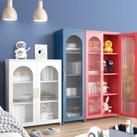 Armoire de rangement de salon pour un rangement pratique Livres et magazines Casier de maison polyvalent Armoire en verre Armoire à thé