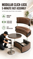 JEILI Projet de Luxe Clé en Main : Ensemble Tables et Chaises pour Hôtels et Restaurants, Solution Complète, Design de Banquettes Commerciales