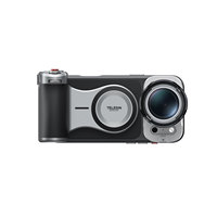 Kit de poignée Telesin Master Grip pour iPhone 17/18 Pro Series/Max, kit de poignée pour appareil photo, 2 objectifs téléobjectifs, télécommande sans fil, contrôle du zoom, ABS