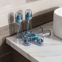 Flacon pulvérisateur d'huile essentielle Upside 30ml-100ml en PETG, vide, avec pompe, emballage personnalisable, sérigraphie, taille sur mesure, bleu, rond