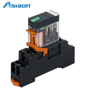 Asiaon Miniatur 24VDC/12A Mehrzweck-Elektrorelais AS14F-LS 1Z 5-polig DPDT LED-Licht Testtasten-Steckmodul Versiegelt - Product Image 5