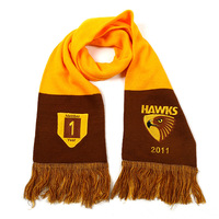 MOQ 10 Stück Maßgefertigter Sport-Team Jacquard Fußball-Fanschal Individueller Fußballschal Mini-Fans Team-Schals