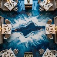 Peinture époxy pour sols d'art en gros, résistante aux UV, à base d'eau, auto-nivelante, antidérapante, résistante à l'usure