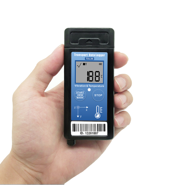 Vibration Recorder With Temperature Portable Monitor Vibration Data Collector