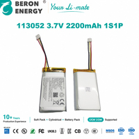 Paket Baterai Lithium Ion Isi Ulang 3.7V 2200mAh untuk Detektor Luar Ruangan Perangkat Deteksi Portabel OEM ODM Baterai Kustom