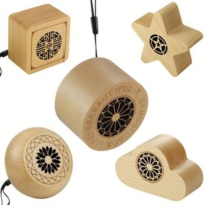 Mini Altavoz Bluetooth de Madera Personalizado, Altavoz Inalámbrico Portátil de Bambú, Audio Resistente al Agua para Playa y Fiestas - Product Image 3