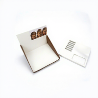 Présentoir en carton ondulé personnalisé, écologique et portable pour produits capillaires et cosmétiques, avec fentes de présentation, recyclable et gaufré, pour vente en gros