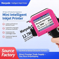 Mini imprimante jet d'encre intelligente, code QR de date de production, machine d'étiquetage portable pour bouteilles en métal et en plastique, cartons 1691
