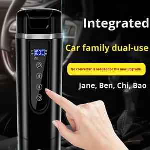 Grande Capacité Tasse Chauffante Intelligente en Acier Inoxydable 304 pour Voiture, <span class=keywords><strong>Thermos</strong></span> Électronique Intégré à Boire Directement, Moderne USB Automobile - Product Image 5